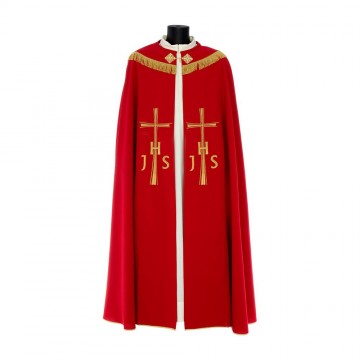 Piviale con Ricamo JHS e Croce