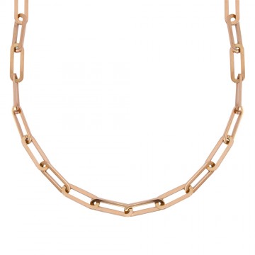 Collana Catena in Acciaio Rosè