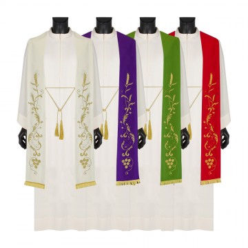 Stola Ricamata con Frangia...