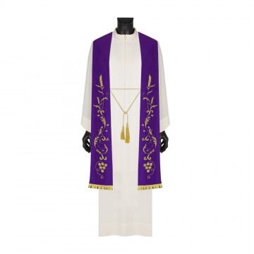 Stola Ricamata con Frangia...