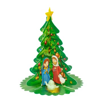 Albero di Natale  con Gesù...