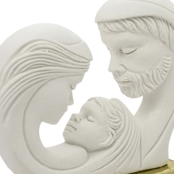 Sacra Famiglia con Base Dorata