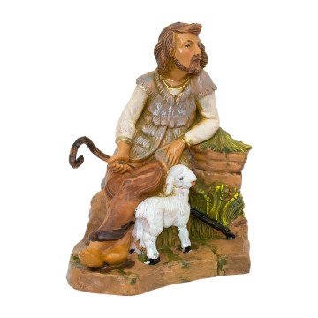 Pastore Seduto con Pecora...