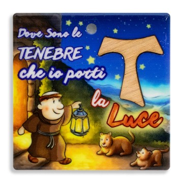 Magnete Quadretto con Tau e...