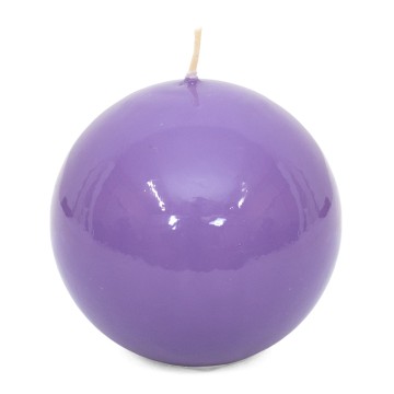 Candela Sfera Viola in Cera...