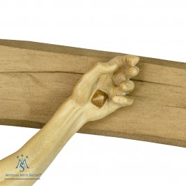 Croce Curva Con Cristo Brunito