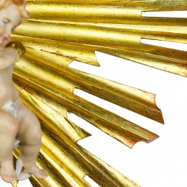 Gloriosa con Raggiera in Legno