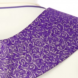 Stola Viola con Ricamo e Pietre