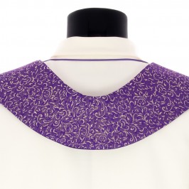 Stola Viola con Ricamo e Pietre