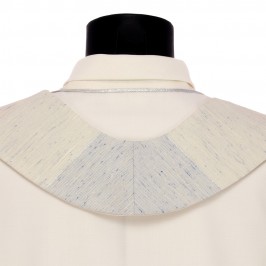 Stola Avorio Ricamo Croce Greca