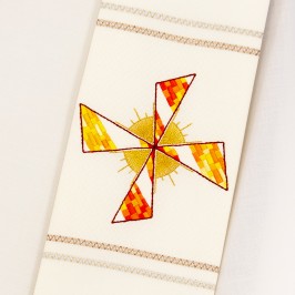 Stola con Croce Ricamata