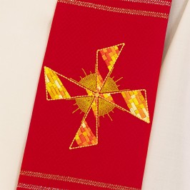 Stola con Croce Ricamata