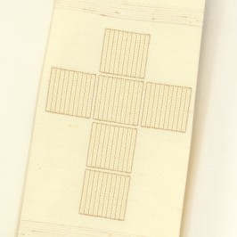 Stola Rigata con Croce Ricamata