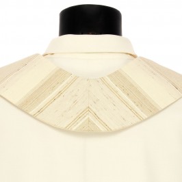 Stola Rigata con Croce Ricamata