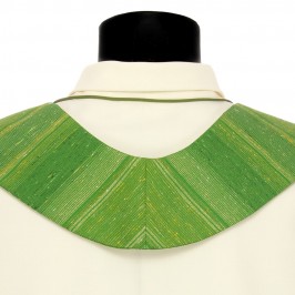 Stola Rigata con Croce Ricamata