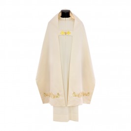 Velo Omerale Avorio Ricamo JHS