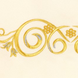 Velo Omerale Avorio Ricamo JHS