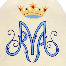 Velo Omerale Ricamo Mariano