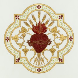 Coprileggio Ricamo Sacro Cuore di Gesù