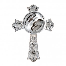Croce con Spilla Clergyman Argento