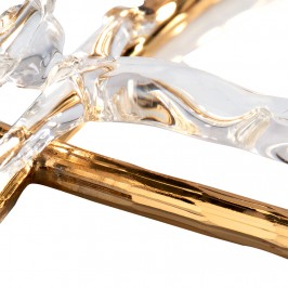 Croce Stilizzata in Metallo Dorato