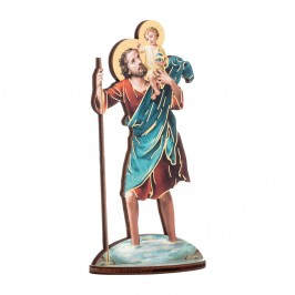 Immagine Sagomata in Legno San Cristoforo
