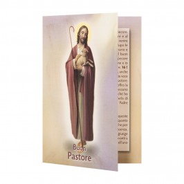 Statuetta Gesù Buon Pastore in Legno