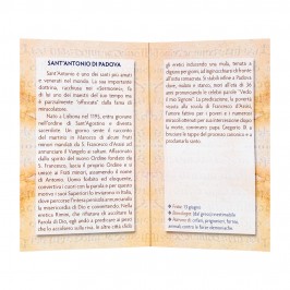 Statuetta Sant' Antonio con Biografia