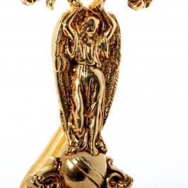 Reliquiario in Bronzo Dorato H 26 CM