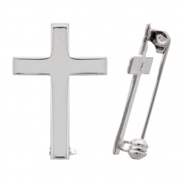 Croce Spilla Clergyman in Argento