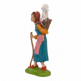 Pastorella con Agnello Fontanini cm 10