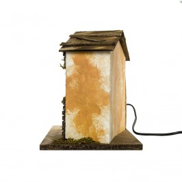 Casolare presepe con Forno e Lampada