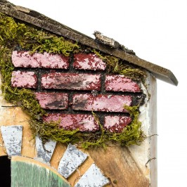 Casolare presepe con Forno e Lampada