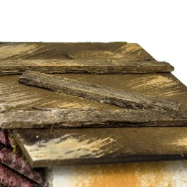 Casolare presepe con Forno e Lampada