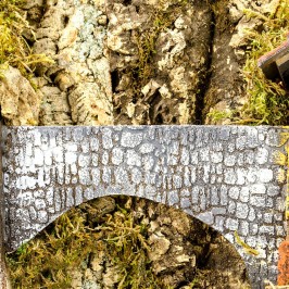 Ambientazione Presepe con Case e Luci