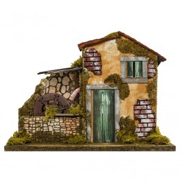 Casolare con Mulino per il Presepe