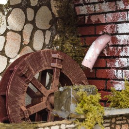 Casolare con Mulino per il Presepe