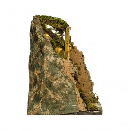 Grotta per il Presepe con 10 Luci Batteria