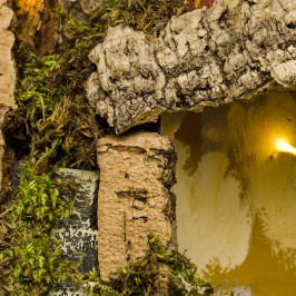 Grotta per il Presepe con 10 Luci Batteria