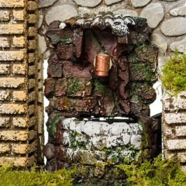 Casolare con Fontana e Luci