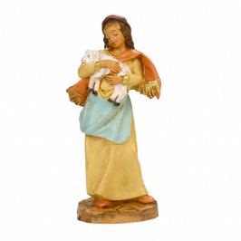 Donna con Pecorella Fontanini 9,5 cm