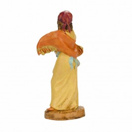 Donna con Pecorella Fontanini 9,5 cm