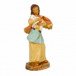 Donna con Pecorella Fontanini 9,5 cm