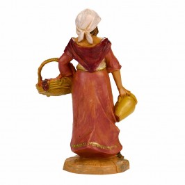 Pastorella con cesto Fontanini cm 9,5