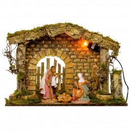 Capanna del Presepe con Luce