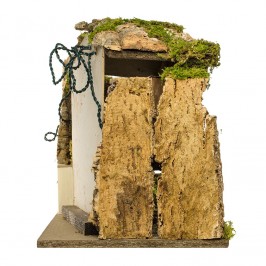 Capanna per Presepe in Legno e Sughero