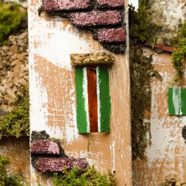 Capanna per Presepe in Legno e Sughero