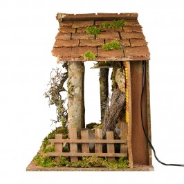 Capanna Presepe con Luce