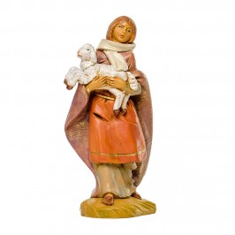 Pastorella con Pecora Fontanini 12 cm
