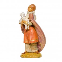Pastorella con Pecora Fontanini 12 cm